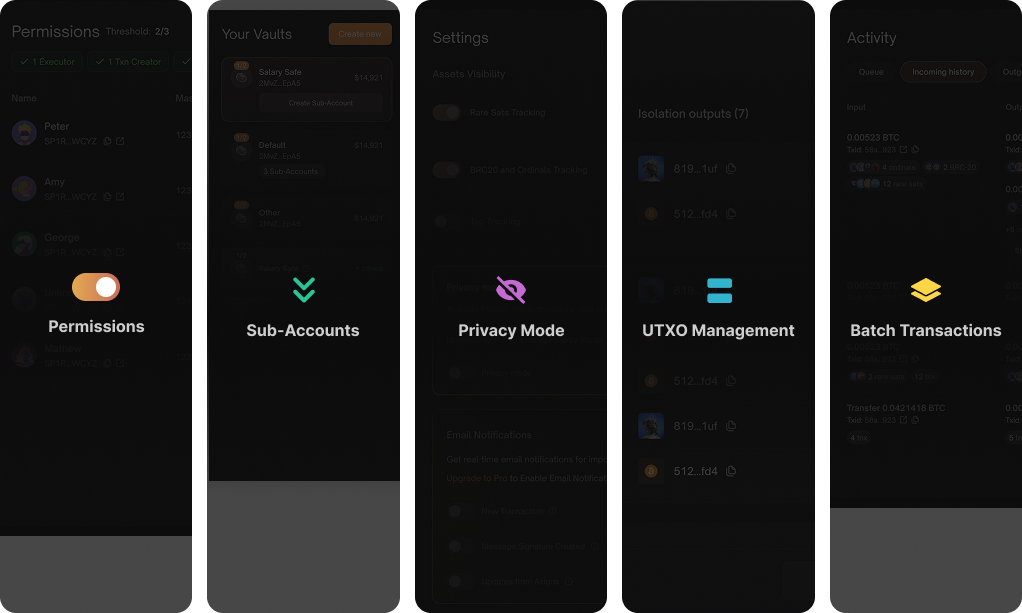 Advanced features