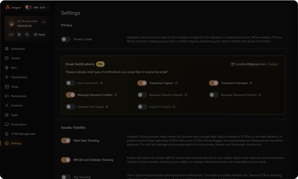 Stay up to date with Email notifications